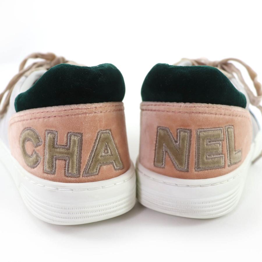 CHANEL（シャネル） 美品☆CHANEL G36295 ロゴ入り レースアップ