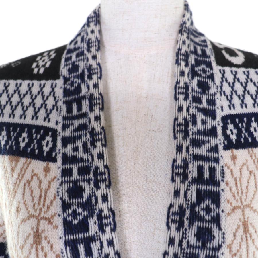 極美品☆CHANEL シャネル P65175K60935 カシミヤ100％ ココボタン ロゴ総柄 長袖ニット ロング カーディガン ニットコート マルチカラー 38 正規品 レディース CHANEL（シャネル） 極美品☆CHANEL P65175K60935 カシミヤ100％ ココ