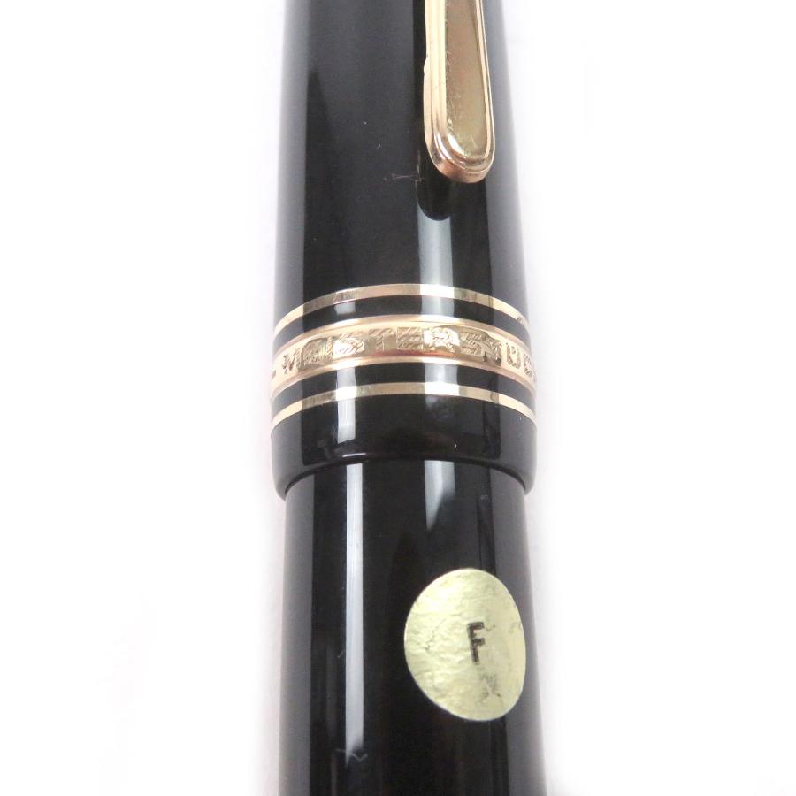美品□MONTBLANC モンブラン マイスターシュテュック 149 ペン先14K Fニブ キャップ式 万年筆 ブラック ゴールド ドイツ製 メンズ MONTBLANC（モンブラン） 美品□MONTBLANC マイスターシュテュック 149