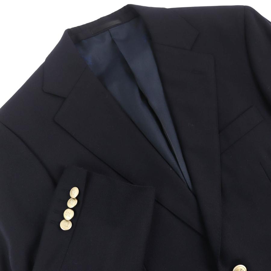 【希少金ボタン】美品 バーバリー ピーコート チェック ダブルフェイス カシミヤ 極美品△BURBERRY LONDON バーバリーロンドン カシミヤ混 ロゴ金ボタン