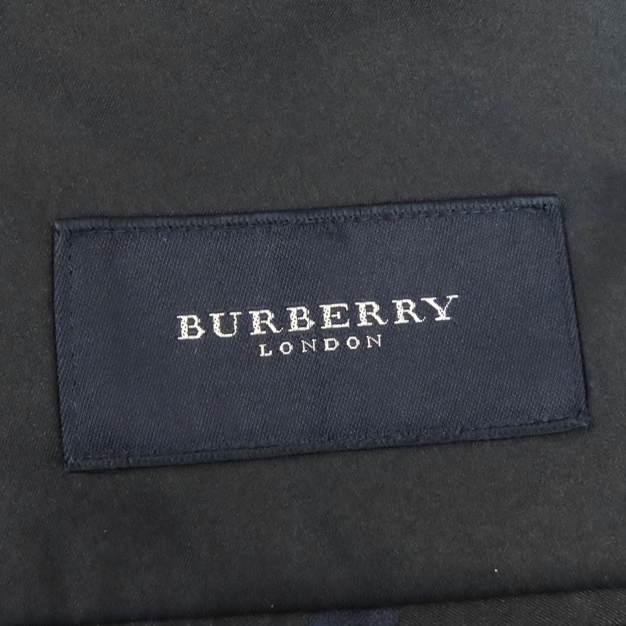 極美品△BURBERRY LONDON バーバリーロンドン カシミヤ混 ロゴ金ボタン