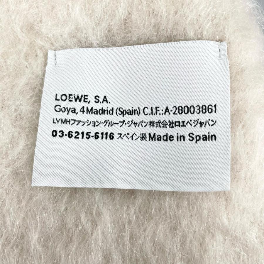 LOEWE（ロエベ） 極美品△LOEWE モヘア ウール アナグラム レザー