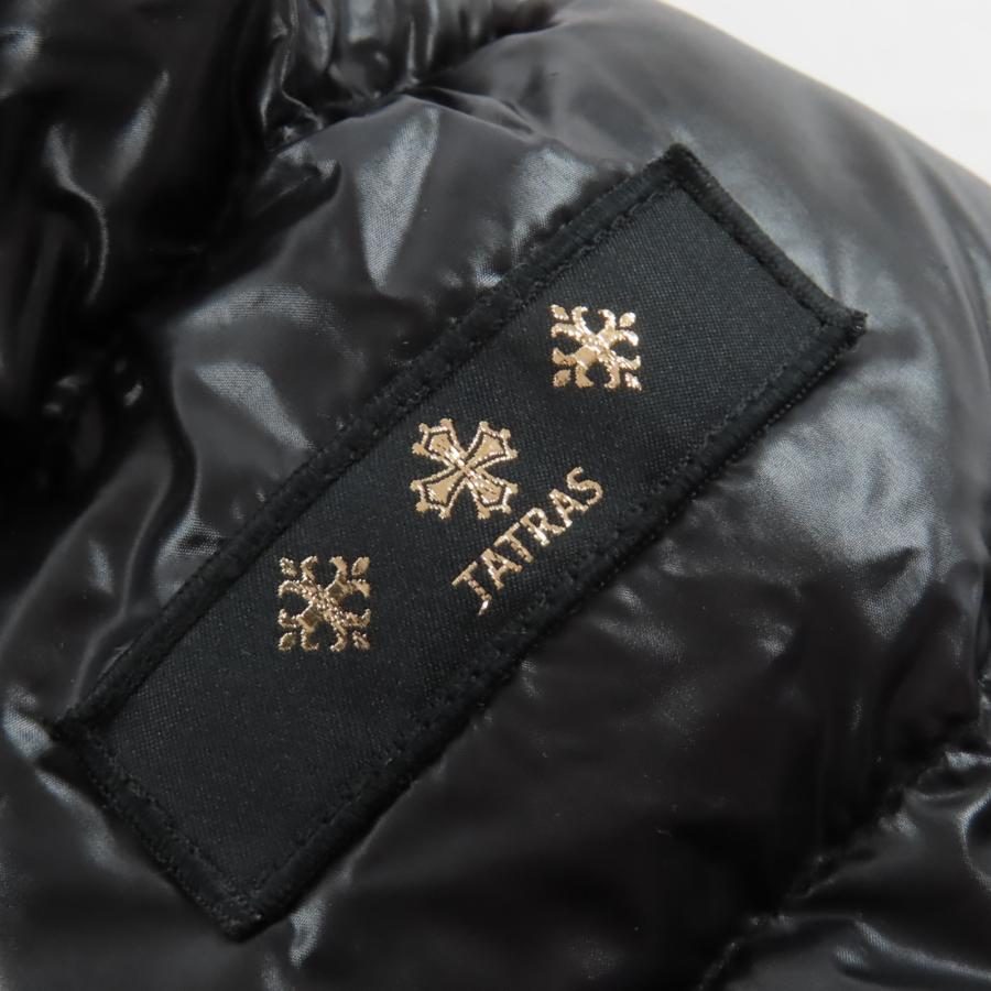 極美品△TATRAS タトラス 23AW LTAT23A4693-D BABILA バビラ ロゴワッペン フード付き ダウンコート ブラック 04 正規品 レディースの画像