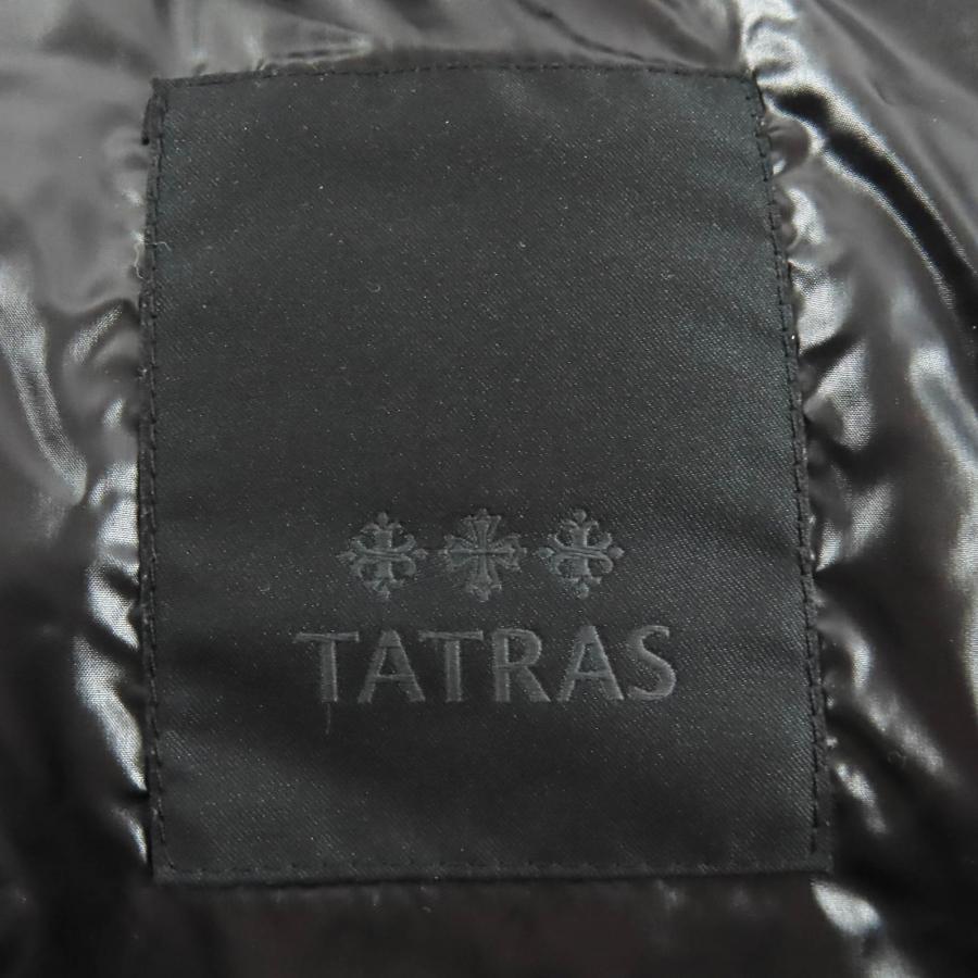 極美品△TATRAS タトラス 23AW LTAT23A4693-D BABILA バビラ ロゴワッペン フード付き ダウンコート ブラック 04 正規品 レディースの画像