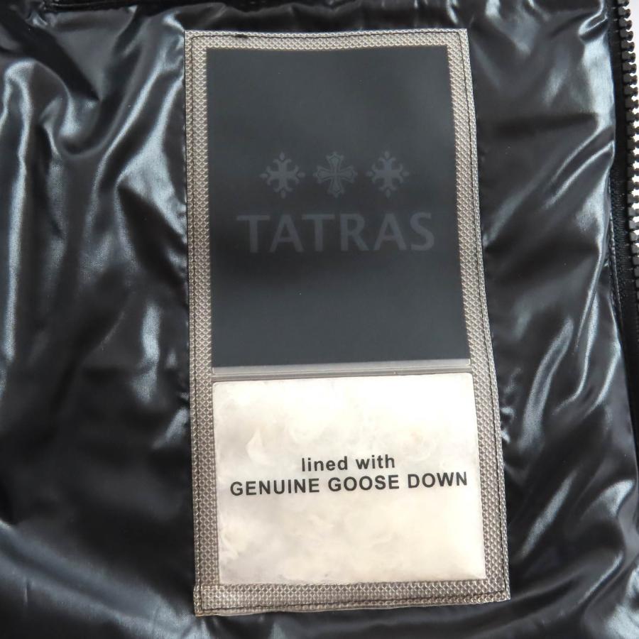 極美品△TATRAS タトラス 23AW LTAT23A4693-D BABILA バビラ ロゴワッペン フード付き ダウンコート ブラック 04 正規品 レディースの画像