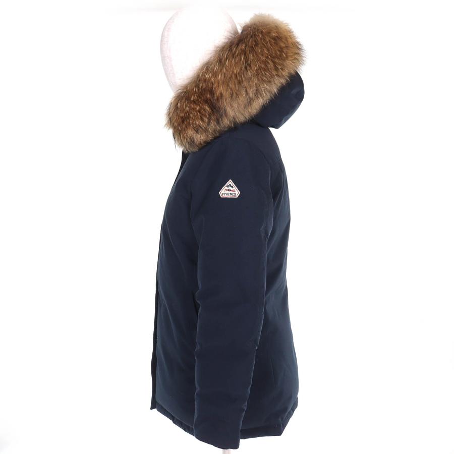 Pyrenex（ピレネックス） 美品△Pyrenex BORDEAUX FUR ボルドー ロゴ