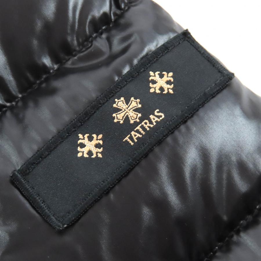 極美品△TATRAS タトラス 23AW LTAT23A4693-D BABILA バビラ ロゴワッペン フード付き ダウンコート ブラック 03 正規品 レディース_6