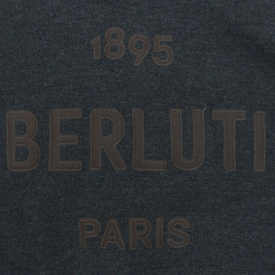 極美品▽BERLUTI ベルルッティ R23KHL108YWBS ウール100% ロゴワッペン