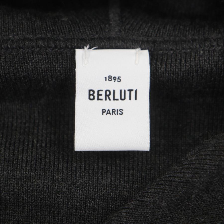 極美品▽BERLUTI ベルルッティ R23KHL108YWBS ウール100% ロゴワッペン