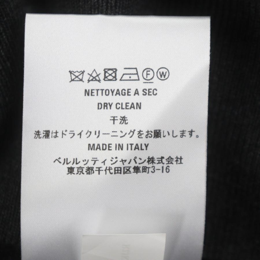 極美品▽BERLUTI ベルルッティ R23KHL108YWBS ウール100% ロゴワッペン