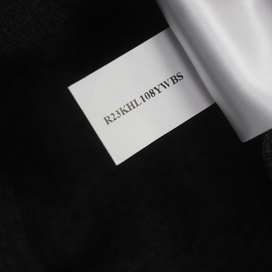 極美品▼BERLUTI ベルルッティ R23KHL108YWBS ウール100% ロゴワッペン付き プルオーバー ニット パーカー グレー L イタリア製 正規品 メンズ 極美品▽BERLUTI ベルルッティ R23KHL108YWBS ウール100% ロゴワッペン