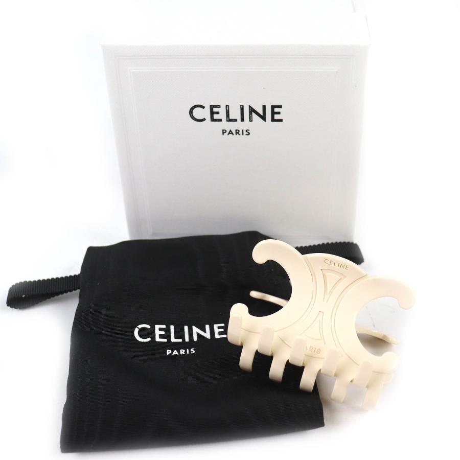 CELINE（セリーヌ） 極美品△CELINE 46Y856IAS ラージ ヘアクロー