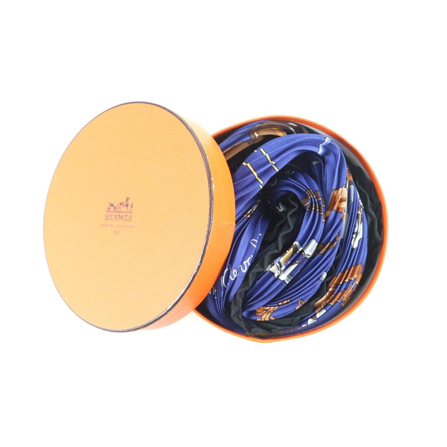 HERMES（エルメス） 極美品☆HERMES カレ90 青い木馬 シルク100