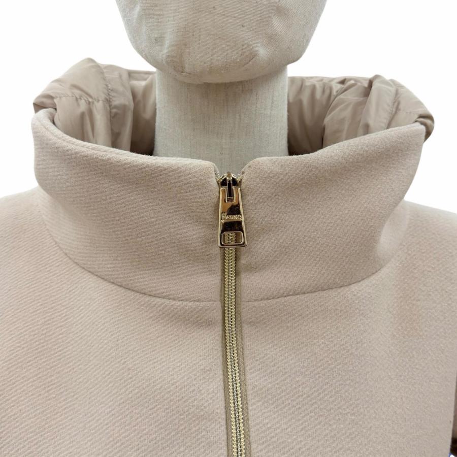 HERNO（ヘルノ） 美品◇Herno PI0848D DONNA ウール 切替デザイン ロゴ 