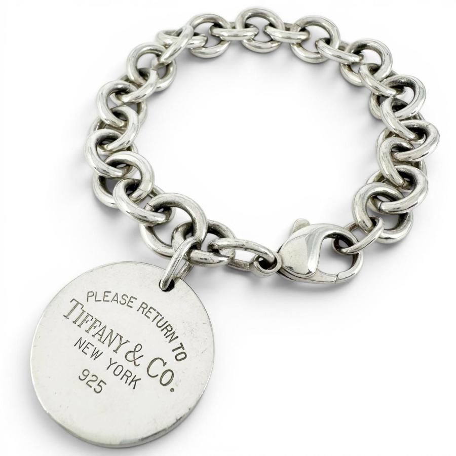 Tiffany ティファニー リターントゥ ラウンドタグ チェーン ブレスレット TIFFANY&Co.（ティファニー） 美品△TIFFANY&Co. リターントゥ
