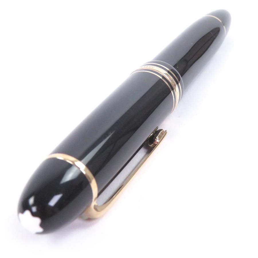 美品□MONTBLANC モンブラン マイスターシュテュック 149 ペン先18K キャップ式 万年筆 ブラック ゴールド ドイツ製 メンズオススメ◎_2