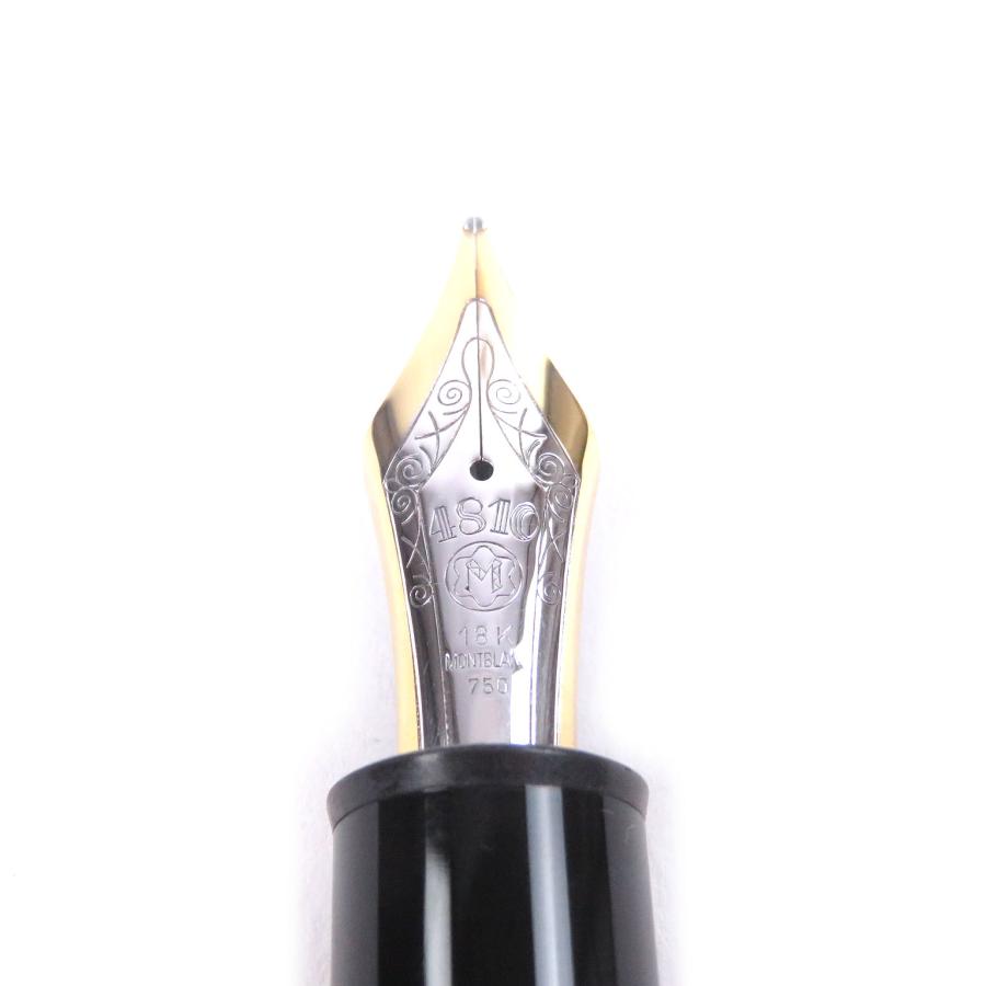 美品□MONTBLANC モンブラン マイスターシュテュック 149 ペン先18K キャップ式 万年筆 ブラック ゴールド ドイツ製 メンズオススメ◎_3