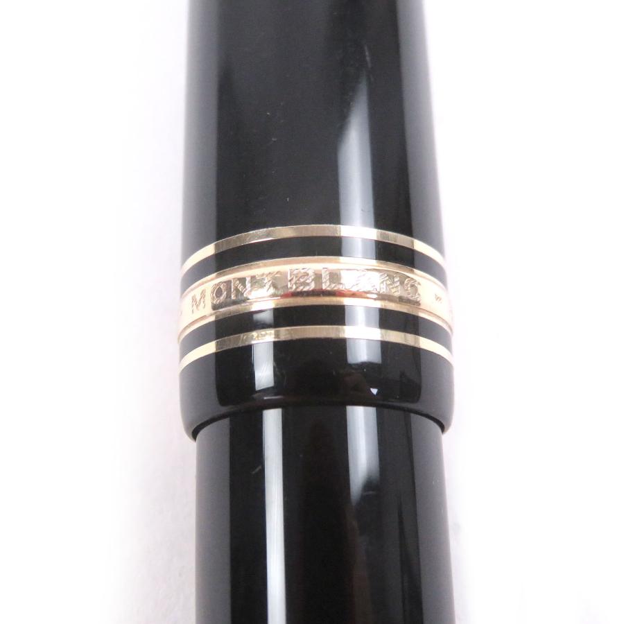 美品□MONTBLANC モンブラン マイスターシュテュック 149 ペン先18K キャップ式 万年筆 ブラック ゴールド ドイツ製 メンズオススメ◎_5