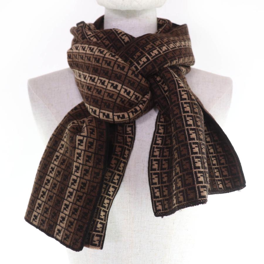 FENDI（フェンディ） 美品☆FENDI ウール100％ FFロゴ マイクロズッカ