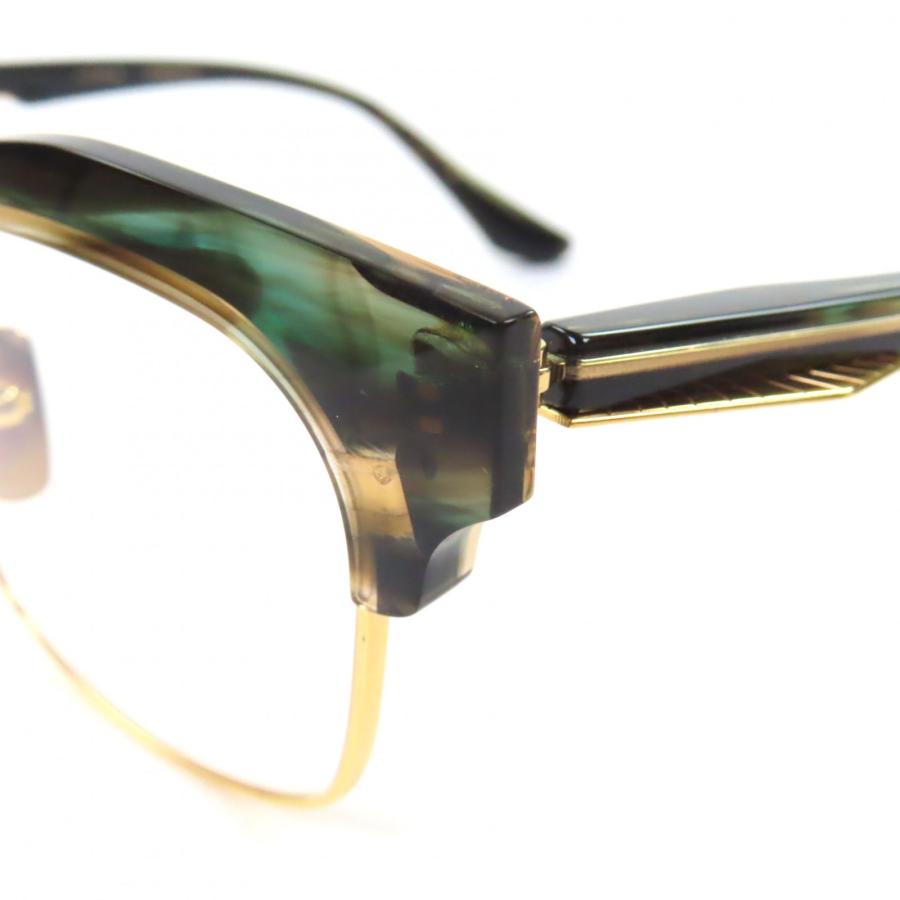 未使用品▼DITA ディータ DTX432 LOTOVA OPTICAL ブローライン形 メガネ 眼鏡 アイウェア クリアマーブル ゴールド 55□18-147 日本製 メンズ 未使用品▽DITA ディータ DTX432 LOTOVA OPTICAL ブローライン形