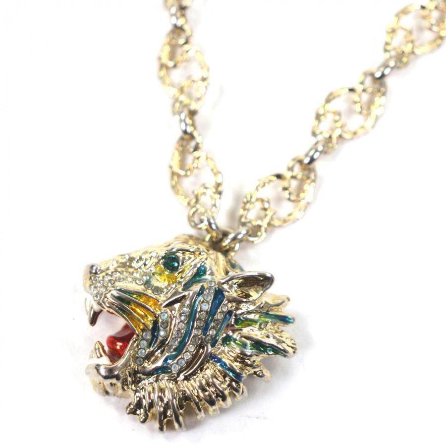 GUCCI（グッチ） 美品▽GUCCI ライオンヘッド チェーン ネックレス 