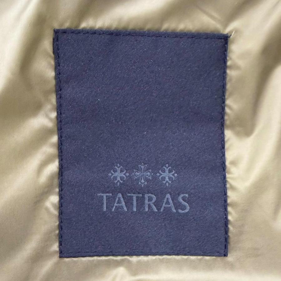未使用品□TATRAS タトラス 24AW MTLA24A4196-D TOHLIMO ロゴワッペン フーデッド WZIP ダウンジャケット カーキ 03 正規品 メンズの画像