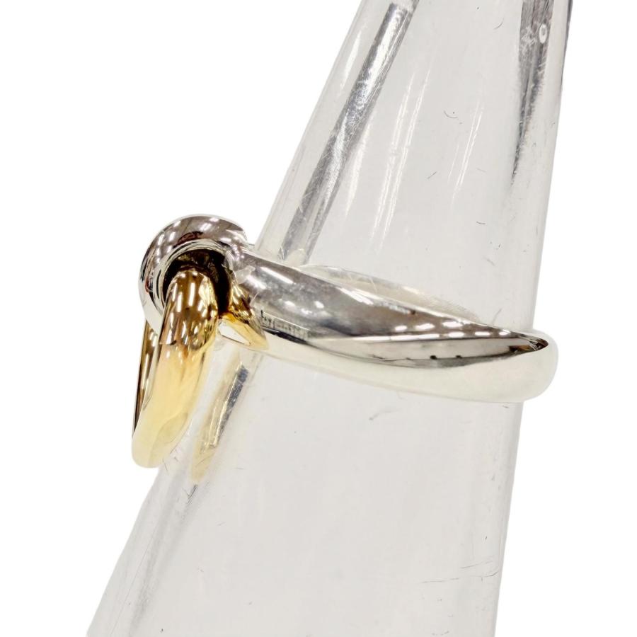 美品　HERMES ハートノック　コンビ　リング HERMES（エルメス） 極美品◇HERMES ハートノック リング 925 750