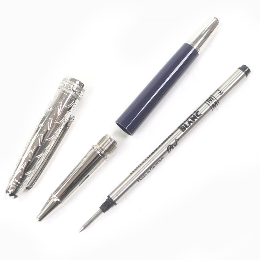 美品□MONTBLANC モンブラン マイスターシュテュック ル・プティ・プランス リテール ドゥエ 星の王子さま ボールペン シルバー ネイビー_2