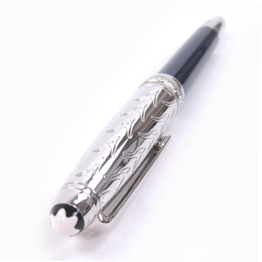 美品□MONTBLANC モンブラン マイスターシュテュック ル・プティ・プランス リテール ドゥエ 星の王子さま ボールペン シルバー ネイビー_3