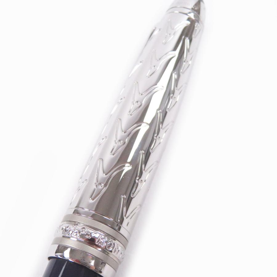 美品□MONTBLANC モンブラン マイスターシュテュック ル・プティ・プランス リテール ドゥエ 星の王子さま ボールペン シルバー ネイビー_5