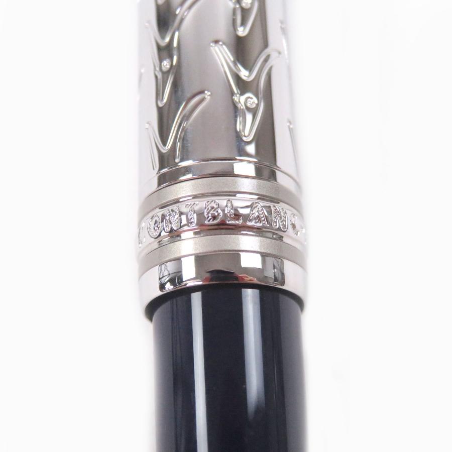 美品□MONTBLANC モンブラン マイスターシュテュック ル・プティ・プランス リテール ドゥエ 星の王子さま ボールペン シルバー ネイビー_8