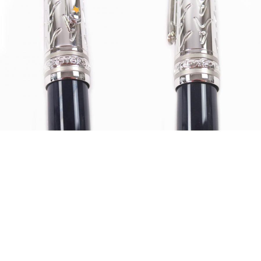 美品□MONTBLANC モンブラン マイスターシュテュック ル・プティ・プランス リテール ドゥエ 星の王子さま ボールペン シルバー ネイビー_9