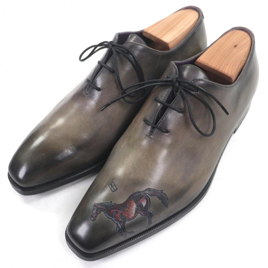 極美品▽Berluti ベルルッティ アレッサンドロ タトゥー 馬 午