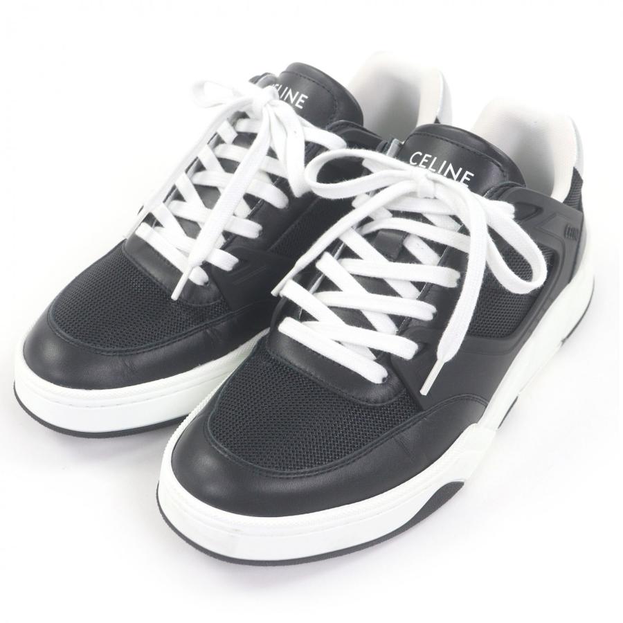 CELINE（セリーヌ） 極美品□CELINE TRAINER ロゴ入り レザー