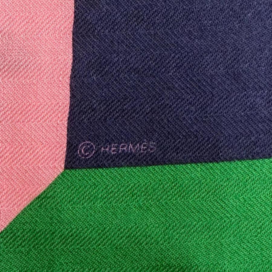 HERMES（エルメス） 極美品◇HERMES カレ140 GEANT ENCADRE カシミヤ 