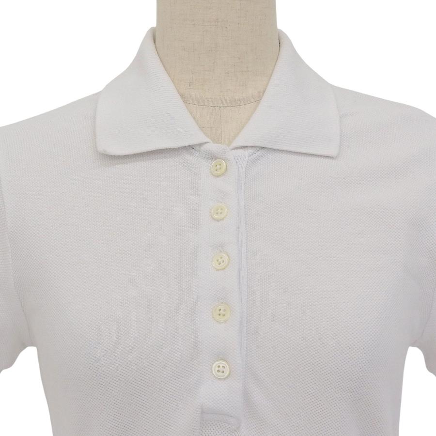 美品▲THOM BROWNE トムブラウン FJD097A コットン100％ 裾トリコロール テニス フレアワンピース 白 38 イタリア製 正規品 レディースの画像
