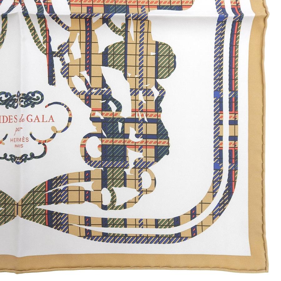 【新品未使用】エルメス 式典用馬勒 BRIDES de GALA カレ45 HERMES（エルメス） 極美品△HERMES カレ45 BRIDES de GALA 式典用馬勒
