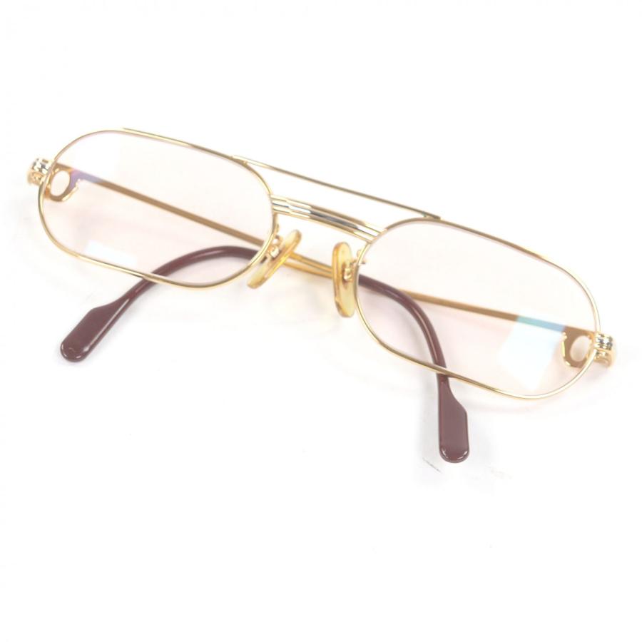 Cartier（カルティエ） 良品□Cartier トリニティ ツーブリッジ メガネ