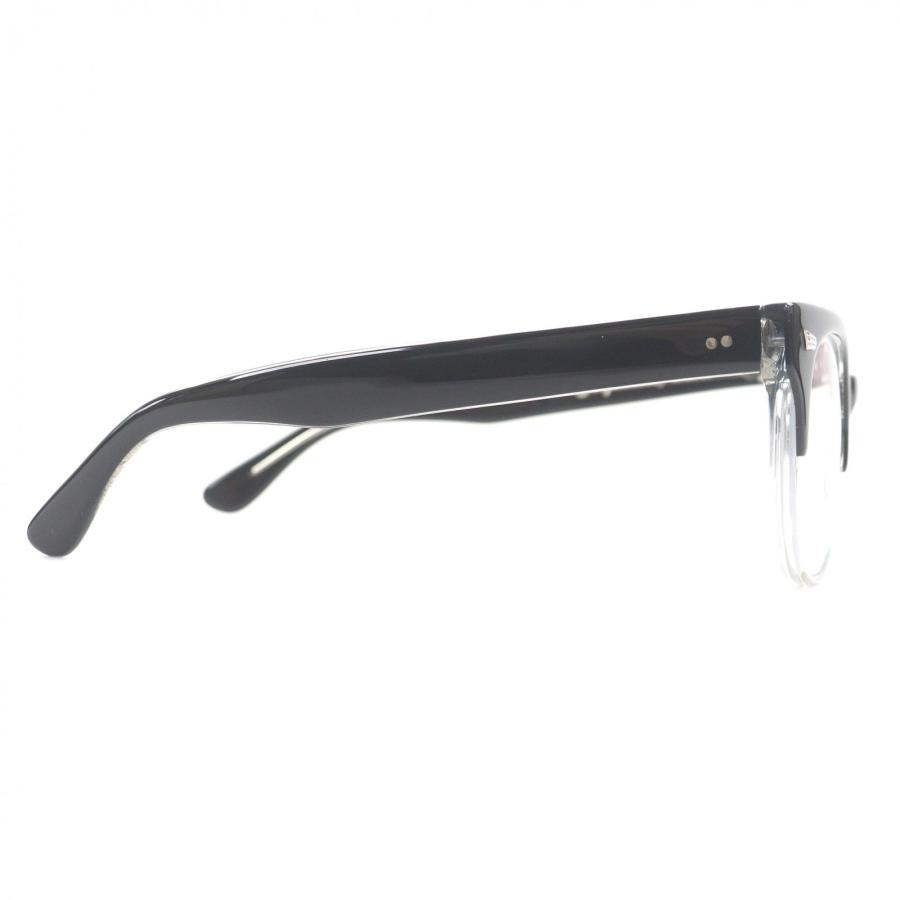 美品□EFFECTOR NEIGHBORHOOD エフェクター ネイバーフッド Prot ウェリントン メガネ 眼鏡 アイウェア ブラック クリア 度入り 日本製