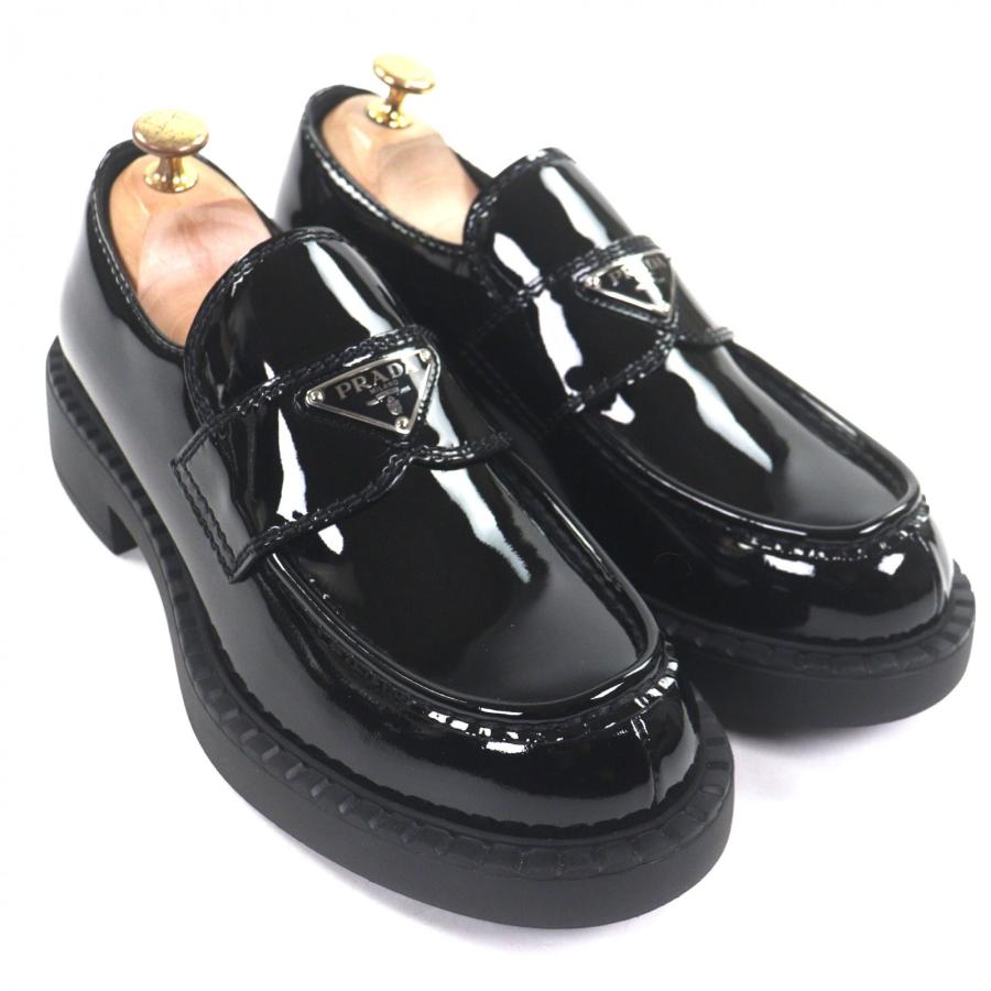 靴/シューズ PRADA プラダ トライアングルロゴプレート ブラッシュド