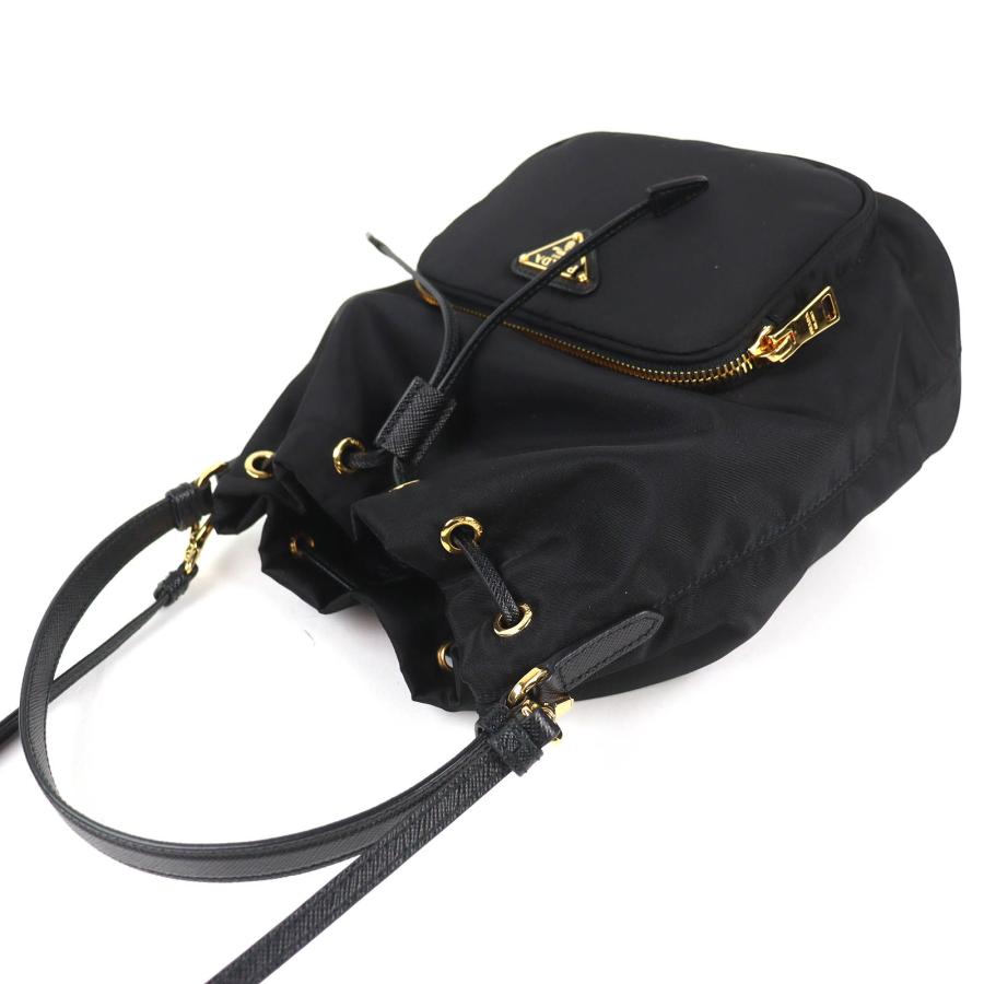 PRADA（プラダ） 極美品△PRADA 1BH038 デュエット トライアングルロゴ