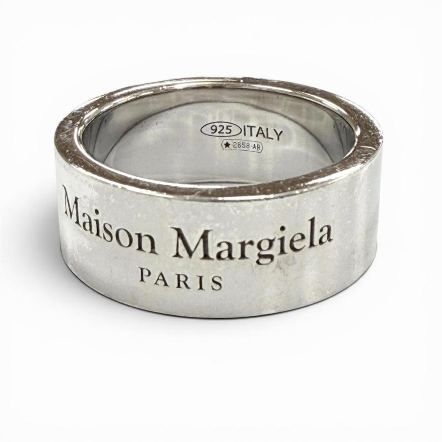 美品▽Maison Margiela メゾンマルジェラ 925 ロゴ刻印 リング 指輪
