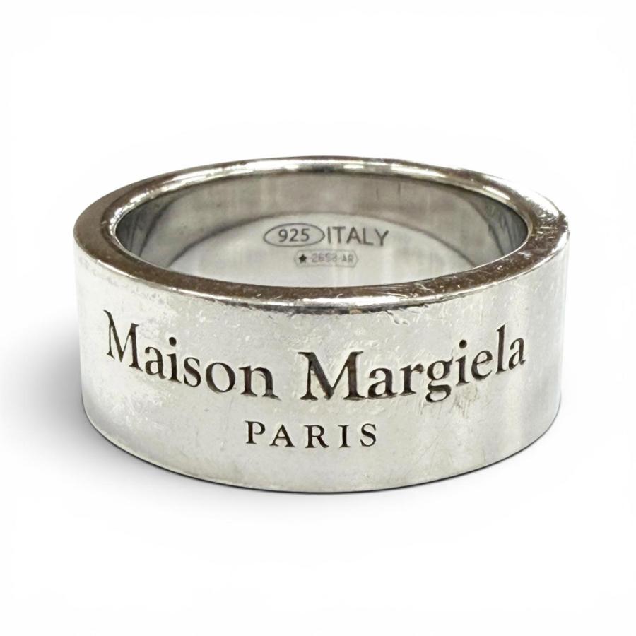 美品▽Maison Margiela メゾンマルジェラ 925 ロゴ刻印 リング 指輪