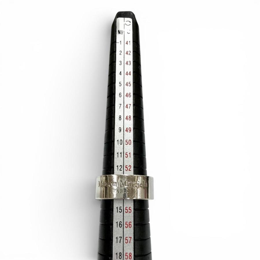 美品▽Maison Margiela メゾンマルジェラ 925 ロゴ刻印 リング 指輪