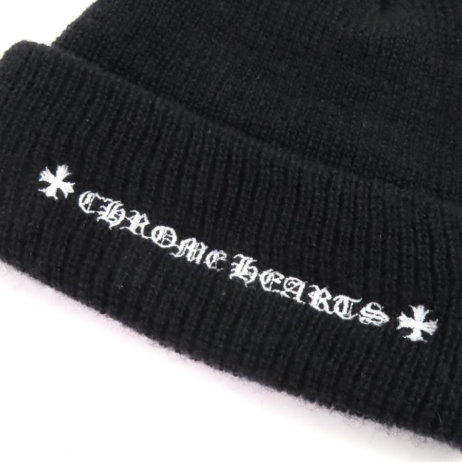極美品△CHROME HEARTS クロムハーツ ウール100％ CHプラス刺繍