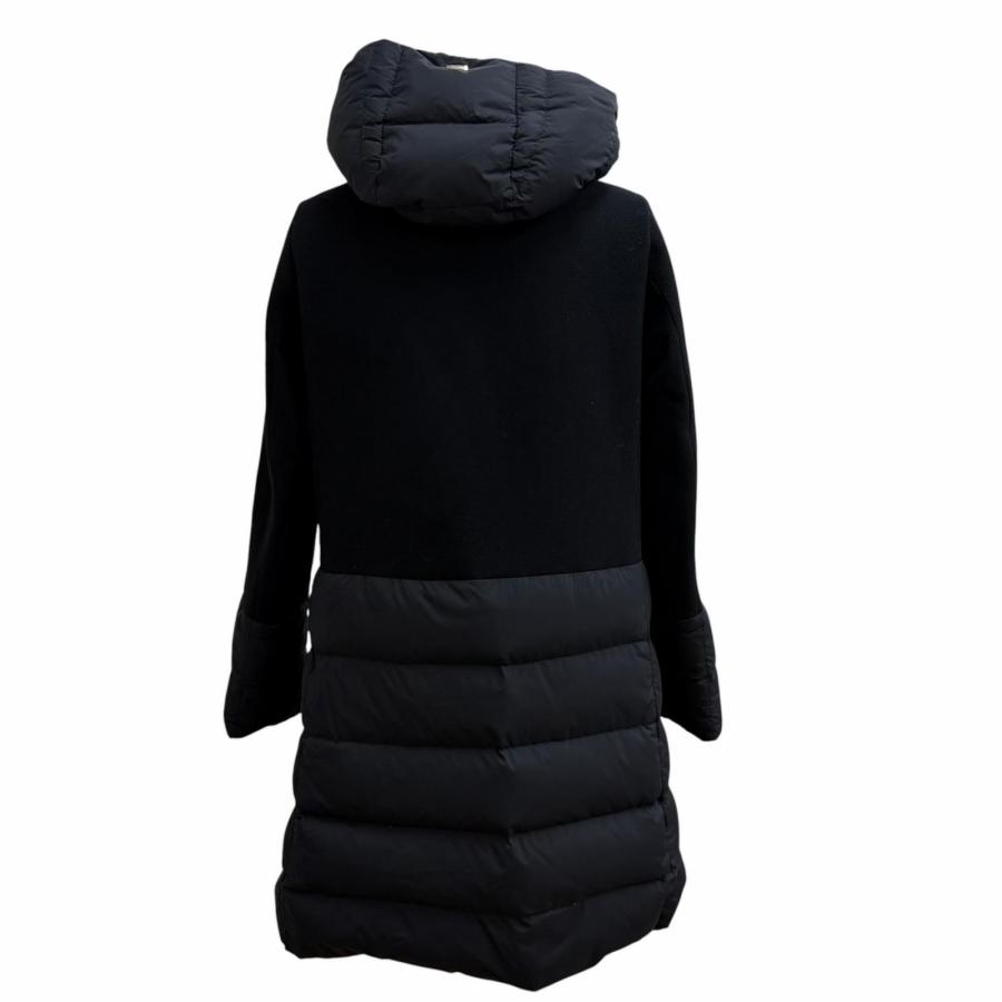 美品　 HERNO　ヘルノ　ダウンコート　切替　ダブルジップ HERNO（ヘルノ） 美品☆Herno PI001564D ウール混 フード付 切替