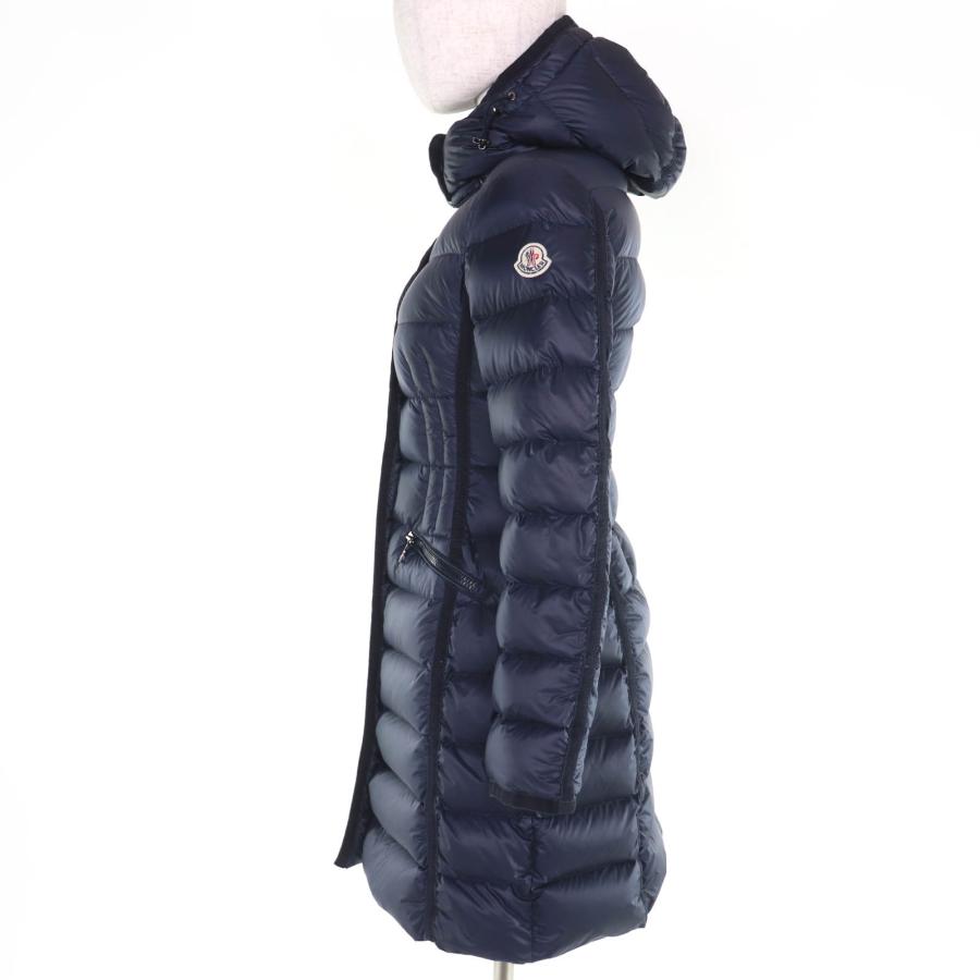 専用 モンクレール エルミンヌ ロゴワッペン フード ロングダウンコート MONCLER（モンクレール） 美品☆MONCLER HERMINE エルミンヌ ロゴ