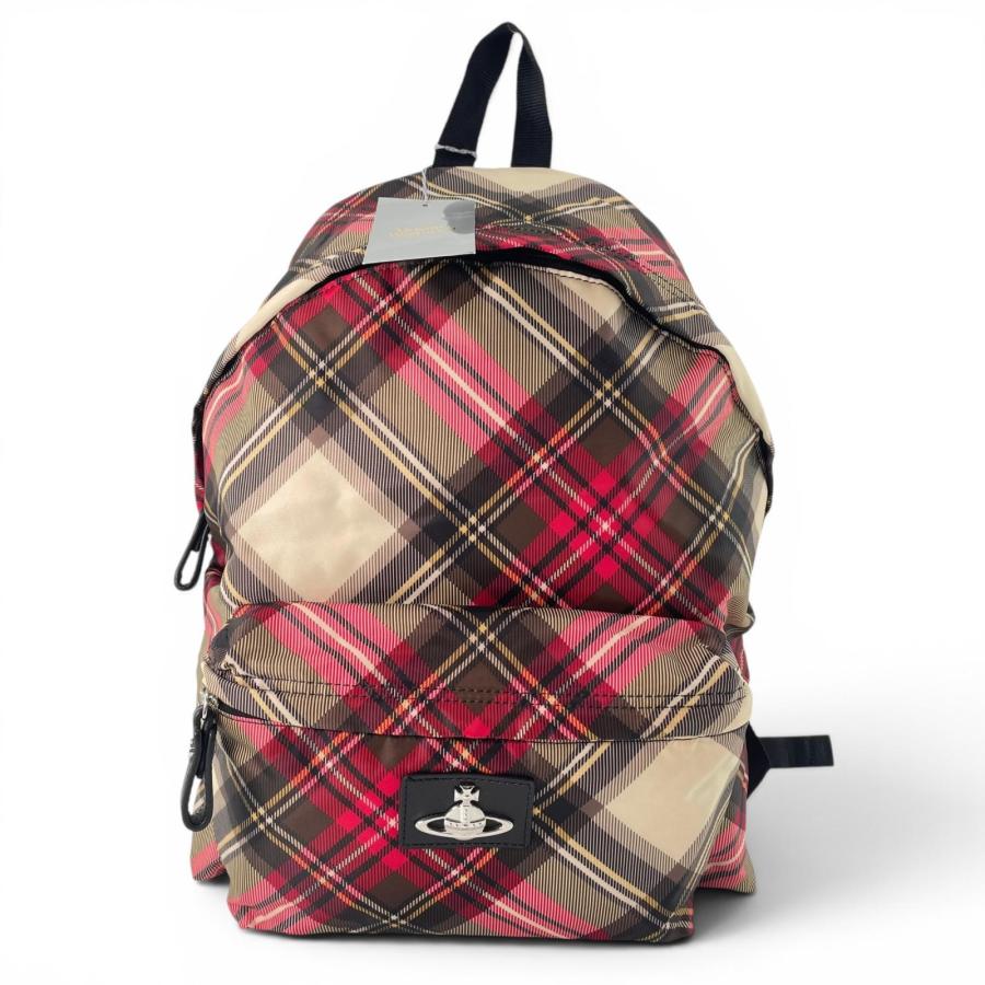 美品 正規品 ヴィヴィアンウエストウッド リュック チェック 星 オーブ 未使用品△Vivienne Westwood ヴィヴィアンウエストウッド オーブ