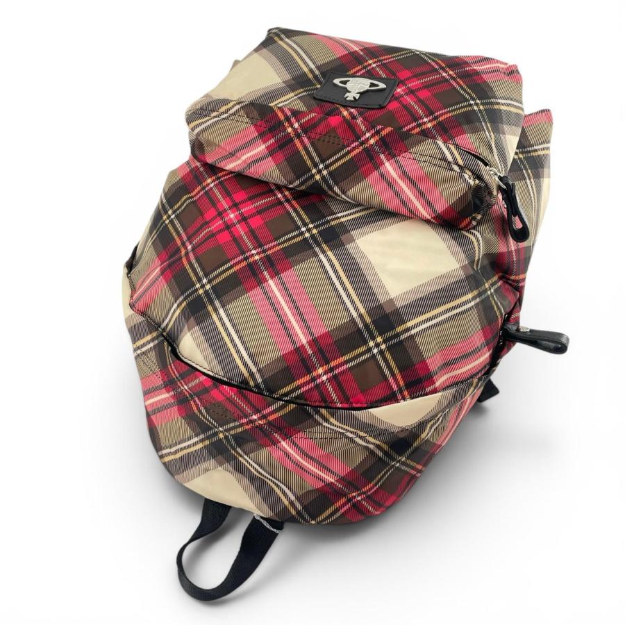 【未使用】VivienneWestwood タータンチェック リュック 未使用品△Vivienne Westwood ヴィヴィアンウエストウッド オーブ