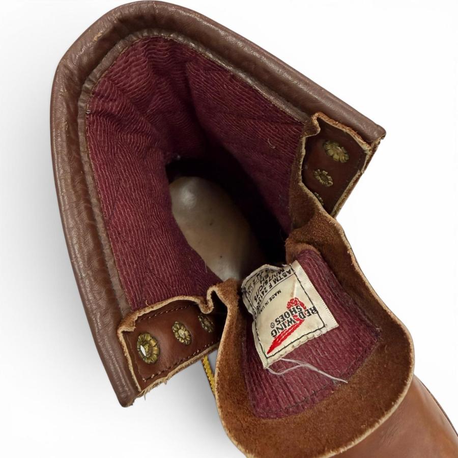 良品▼RED WING レッドウィング 4418 STEEL TOE スチールトゥ レザー レースアップ ロガーブーツ ワークブーツ ブラウン 8.5 USA メンズ 良品▽RED WING レッドウィング 4418 STEEL TOE スチールトゥ レザー